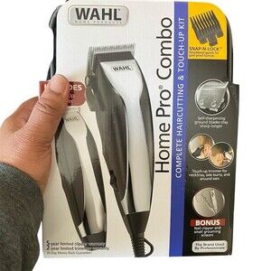 Wahl Home Pro Combo Haircutting Kit w/ Touch-Up Trimmer Guards Case